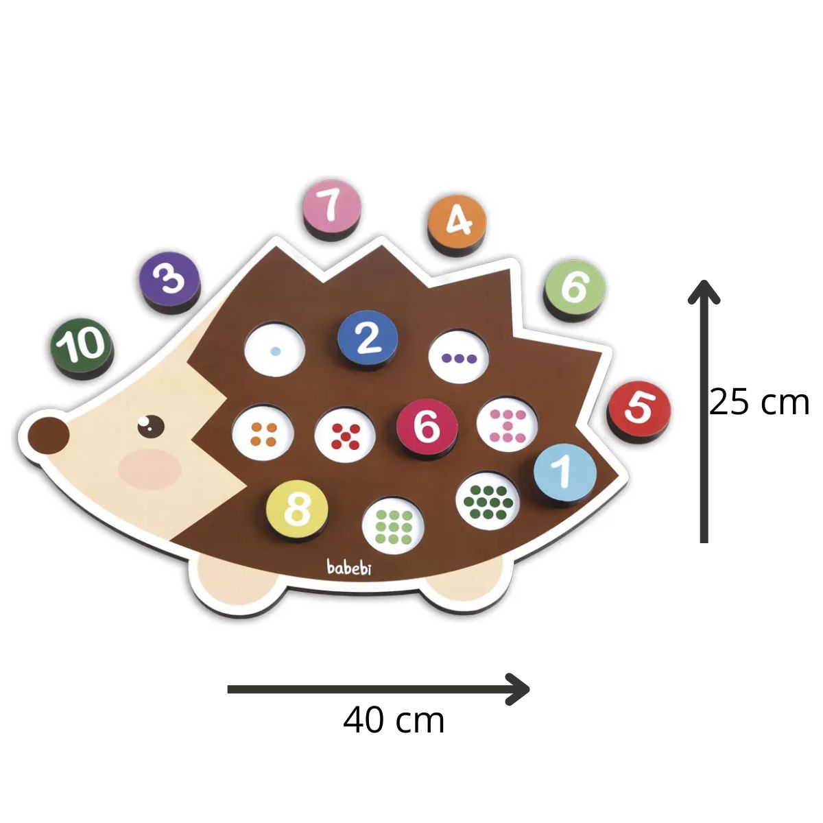 Brinquedo Jogo Educativo Didático Conte Até Dez Com O Ouriço - Babebi Brinquedo Jogo Educativo Didático Conte Até Dez Com O Ouriço - Babebi